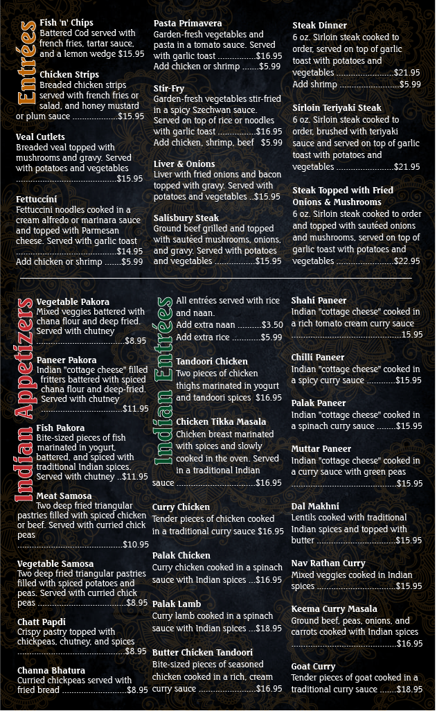 Ambrosia Family Restaurant Menu - Image 2