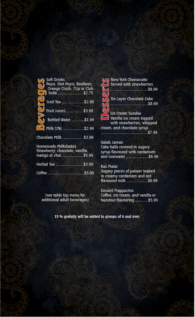 Ambrosia Family Restaurant Menu - Image 6